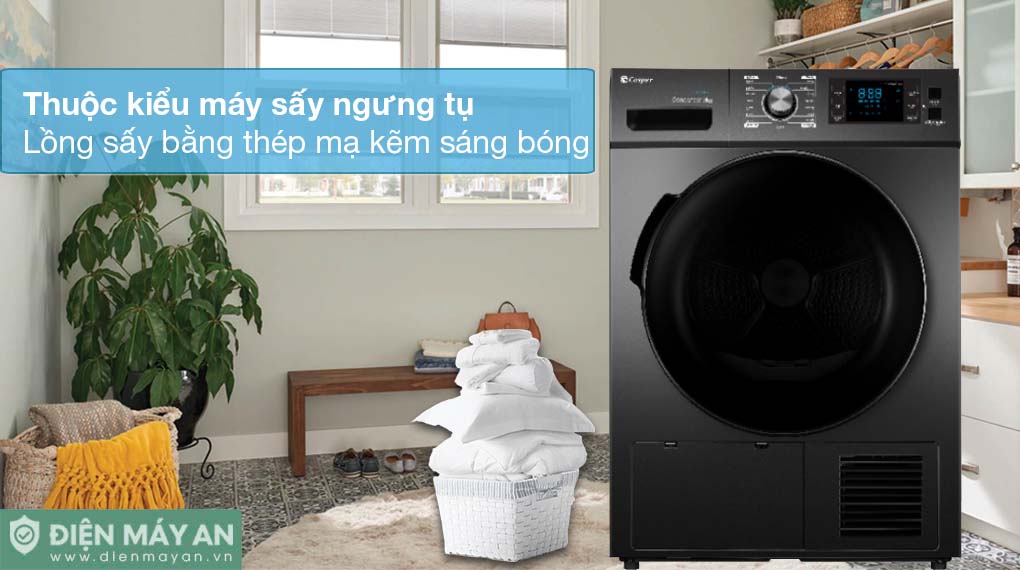 Máy Sấy Ngưng Tụ Casper 8 Kg TD-80CGB - công nghệ sấy ngưng tụ